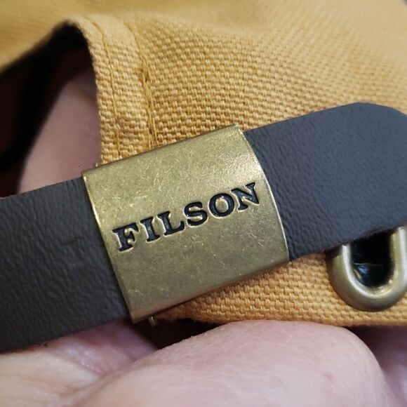 Filson Company Golden Tan Baseball Cap C.C.F. Co 100% Cotton Seattle 1897 - Picture 7 of 7